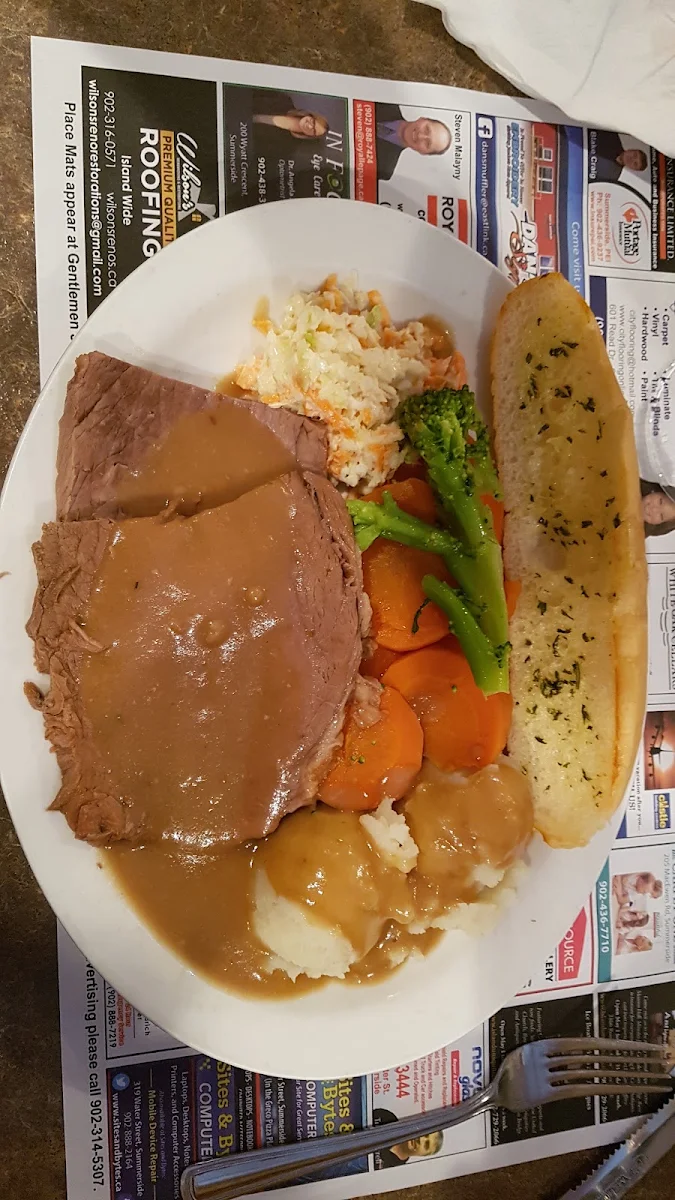 Early Bird Special Roast Beef Dinner