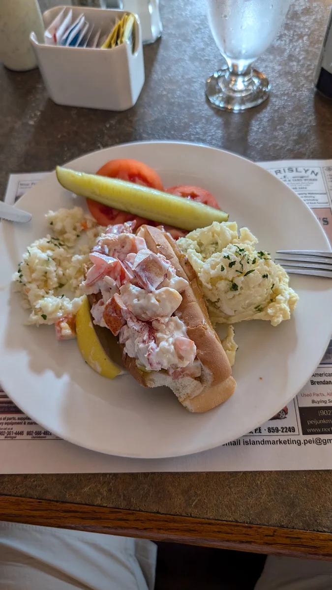 Lobster Roll and Potato Salad