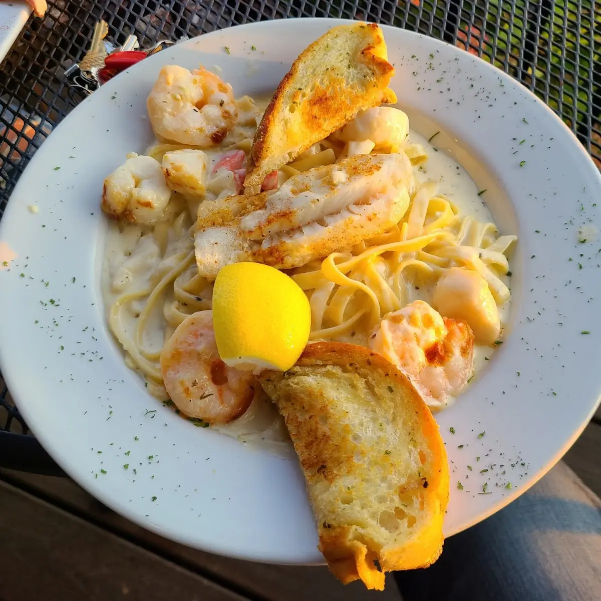 Fettuccine Alfredo with Shrimp