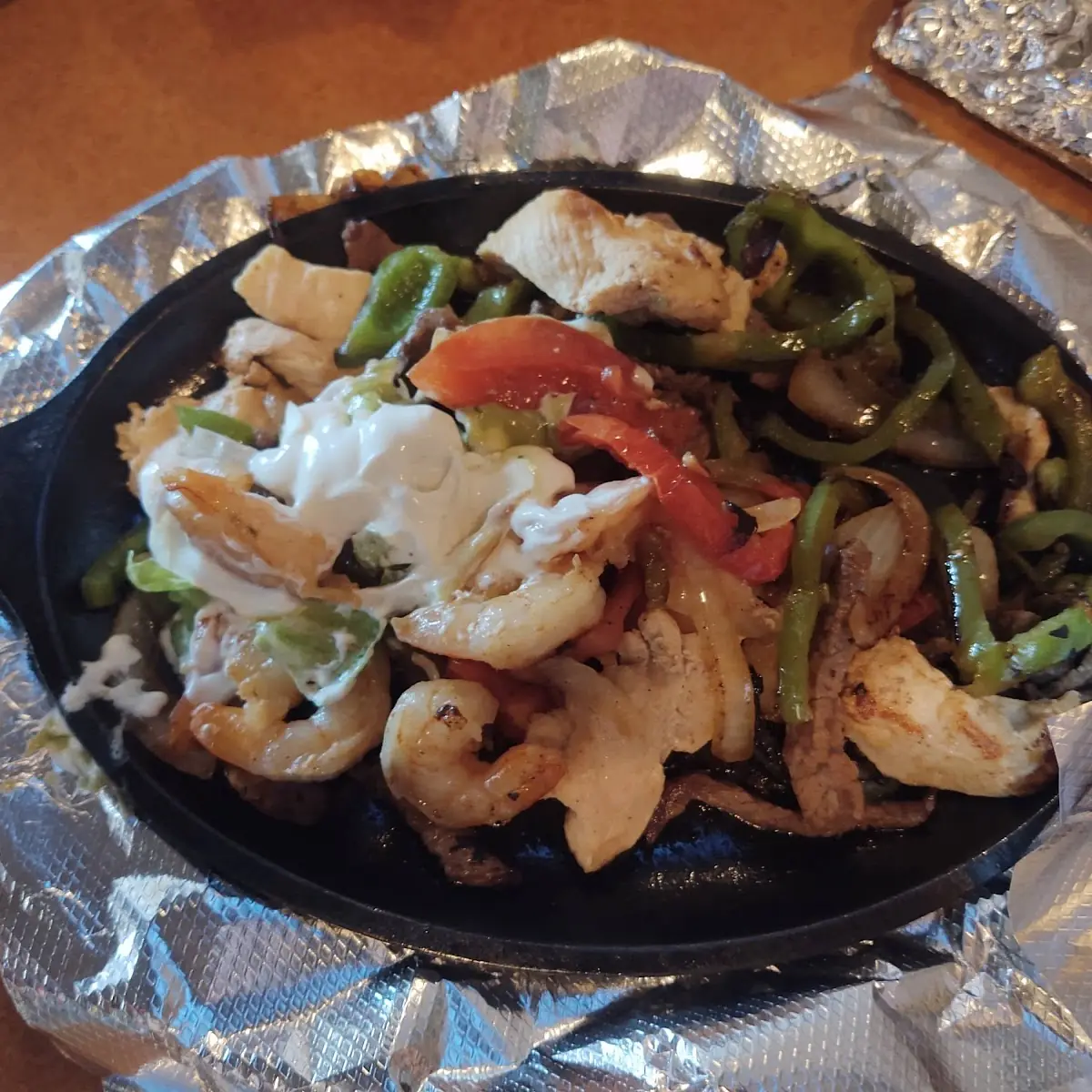Jumbo Shrimp Fajitas