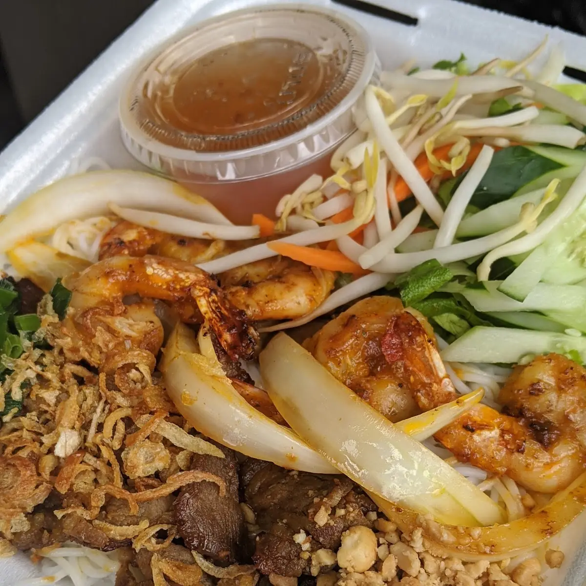 Bun Thit Nuong Pork Grilled Shrimp