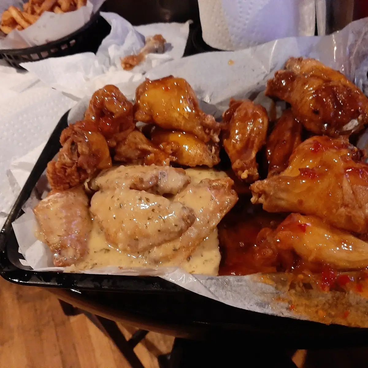 Chicken Wings and Fries