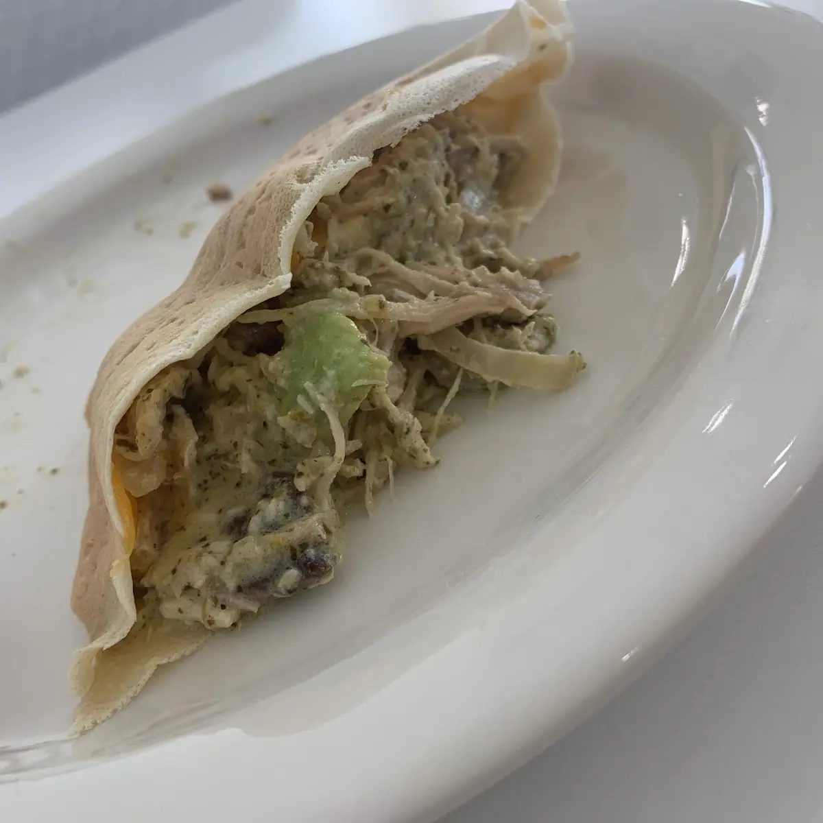 Chicken Avocado Pesto Crepe