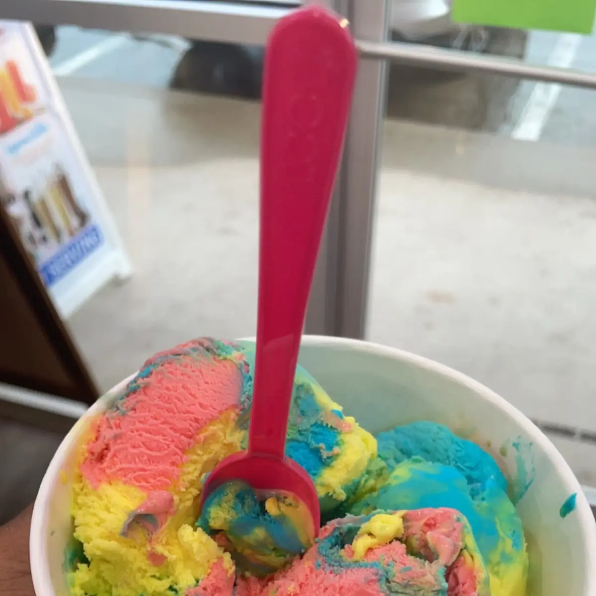 Rainbow Cream Puff