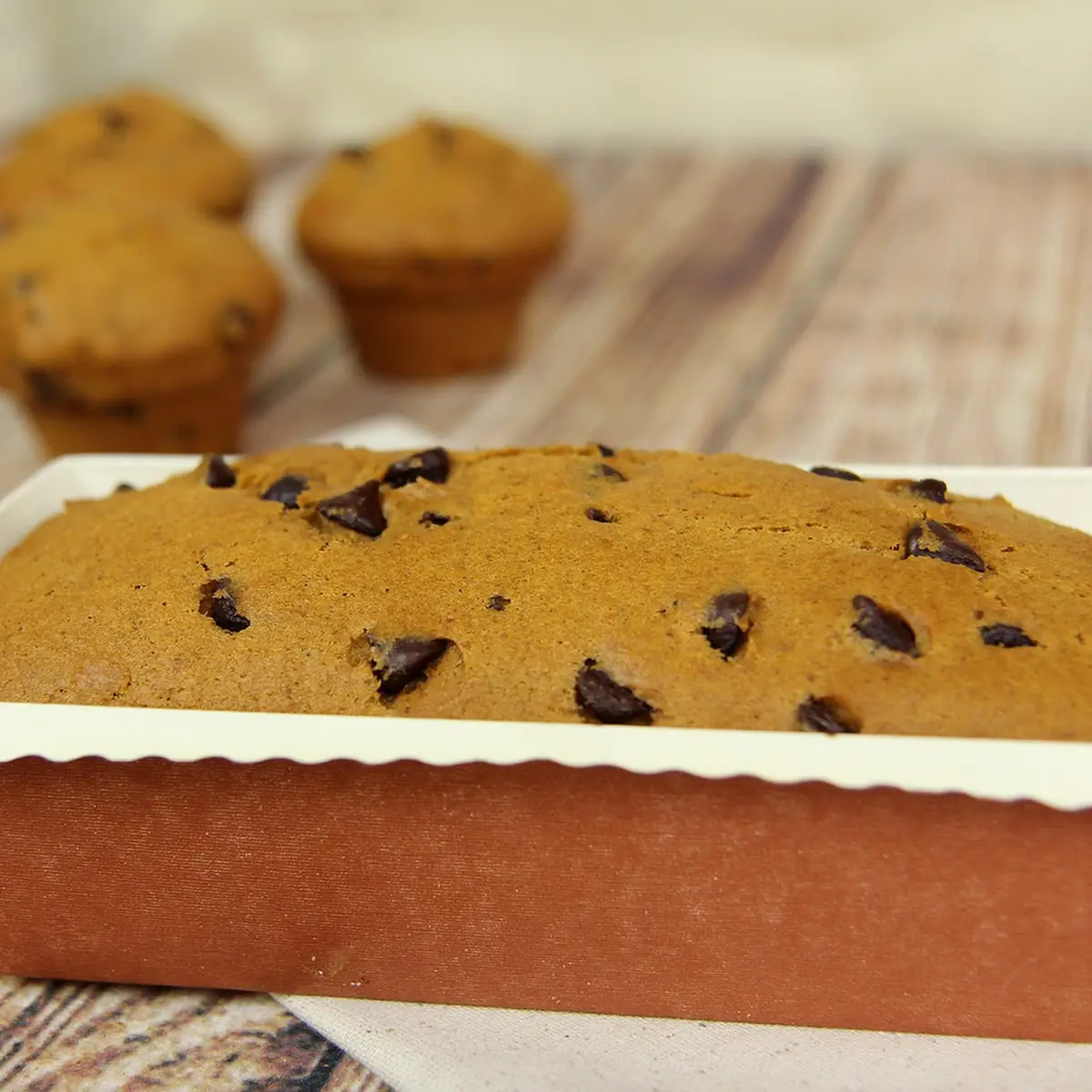 Pumpkin Chocolate Chip Teacake