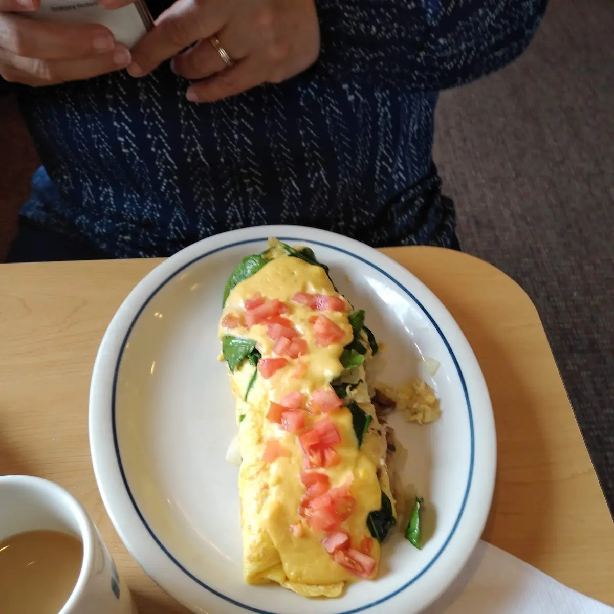 Spinach Omelette