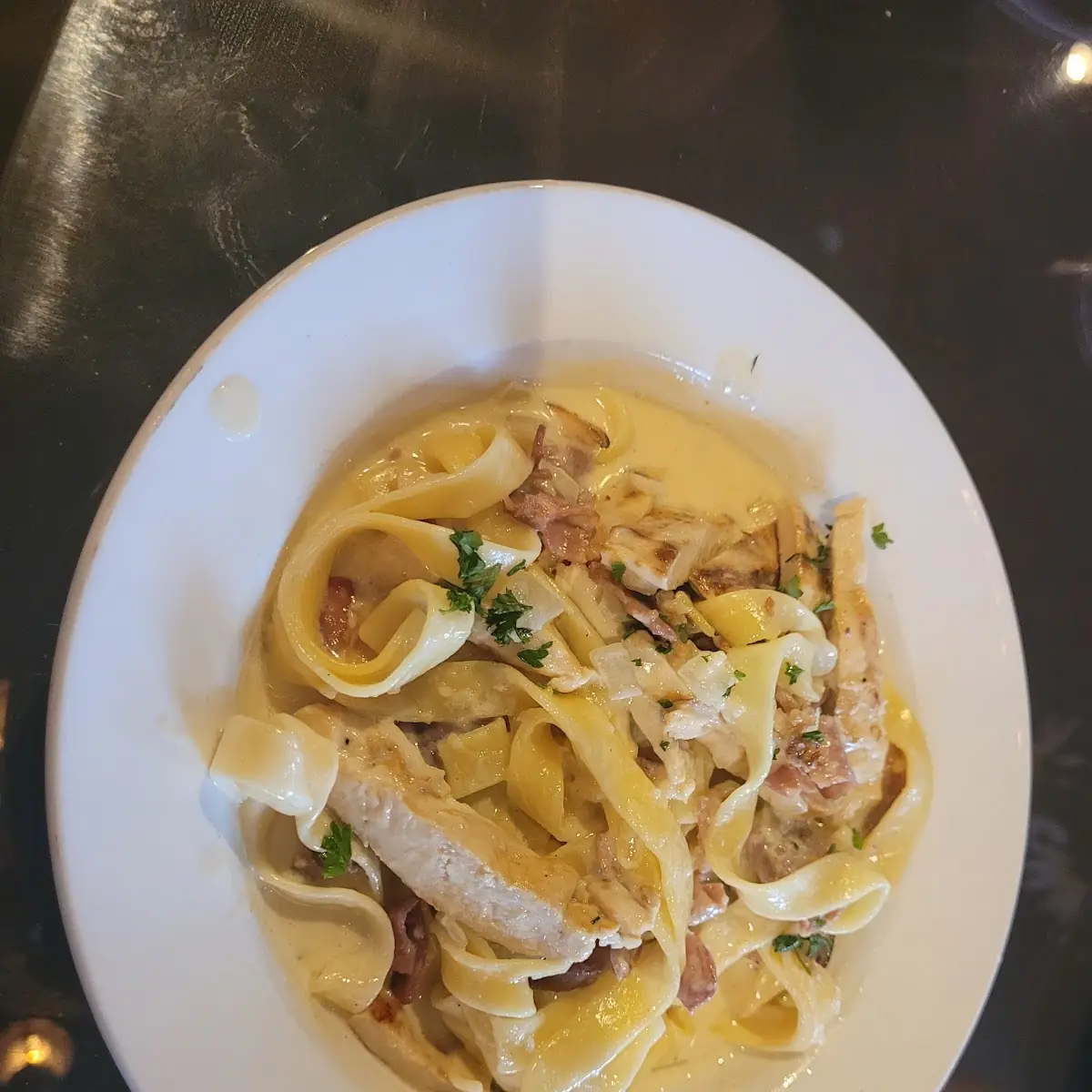 Fettuccine Alfredo with Chicken