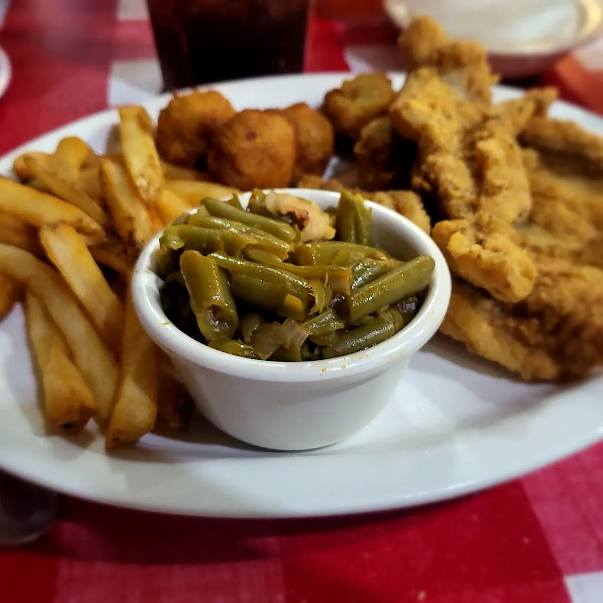 Fried Catfish Green Beans