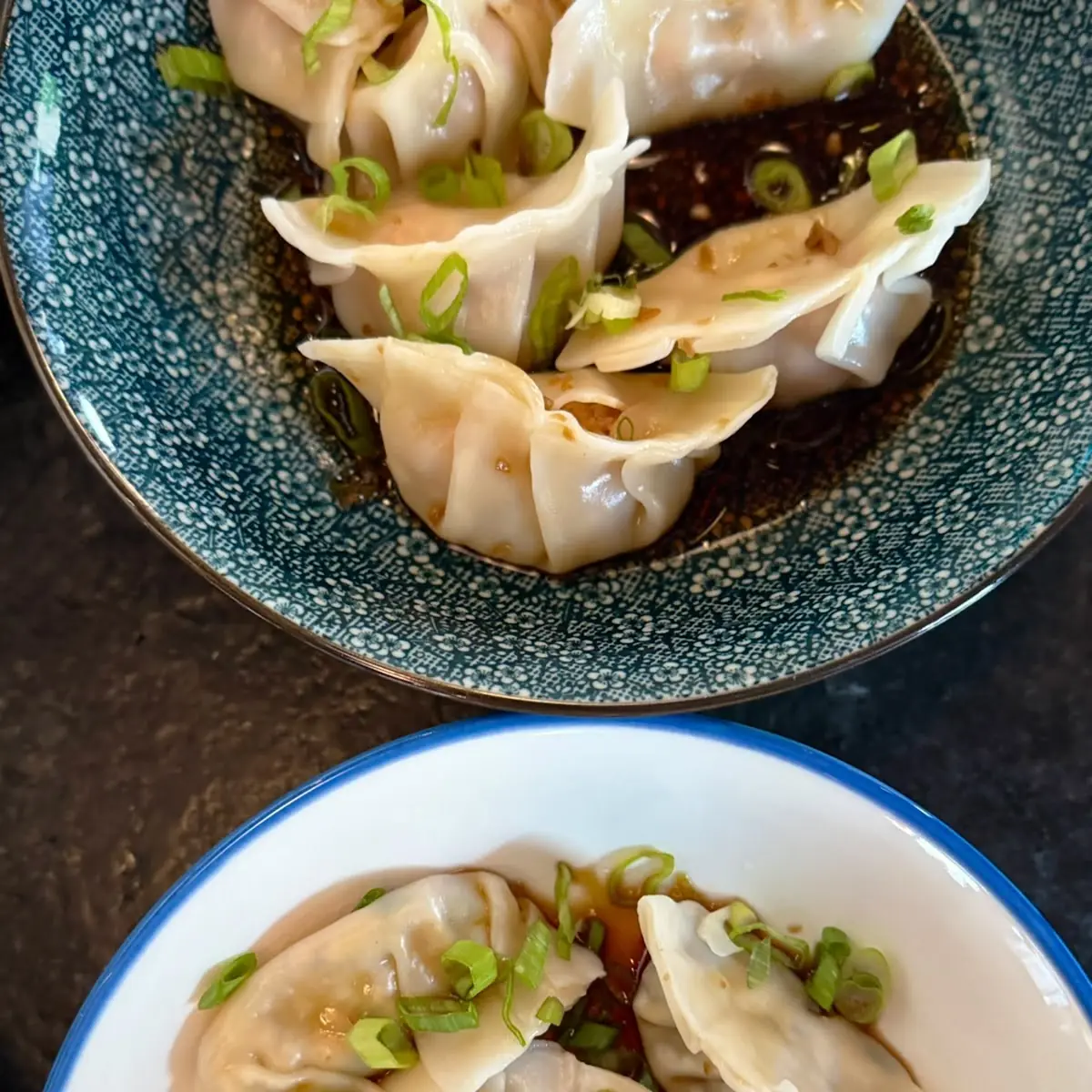 Steamed Dumplings in Soy Sauce