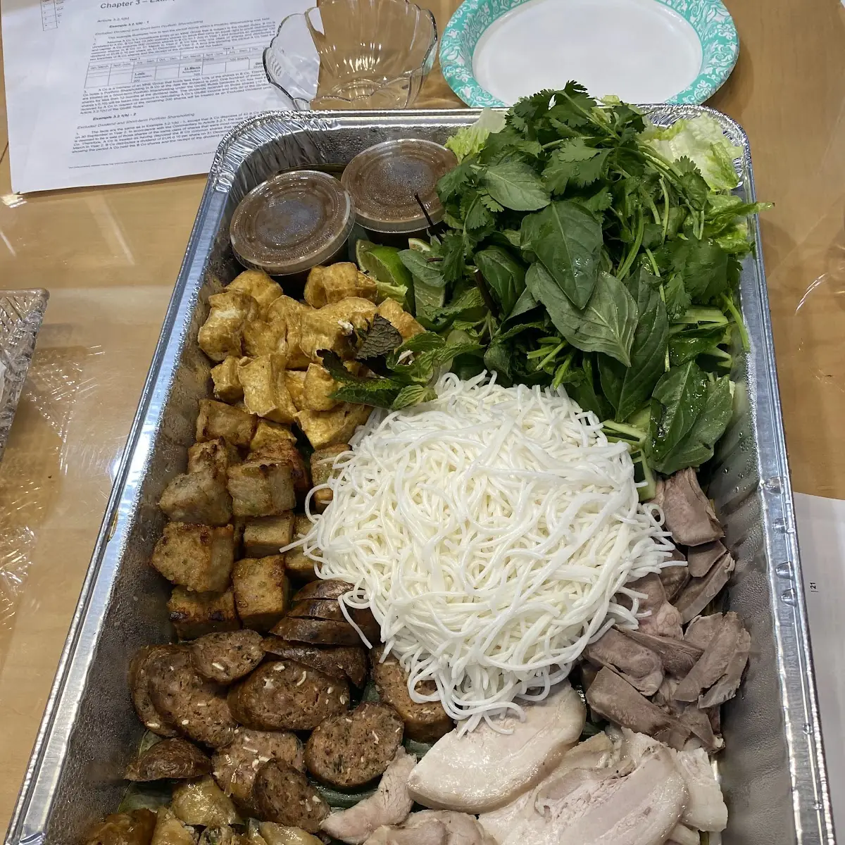 Bun Dau Mam Tom Platter