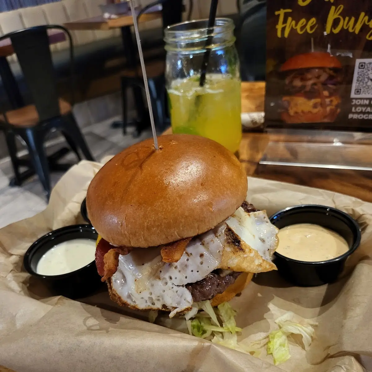 Village Ostrich Burger
