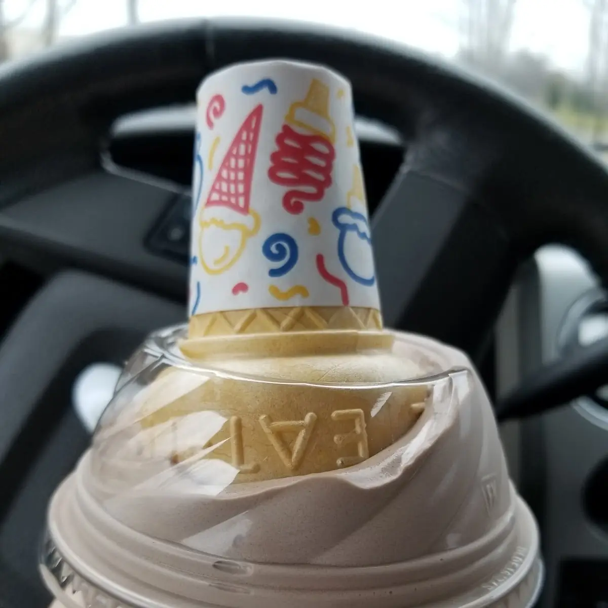 Chocolate Ice Cream Cone