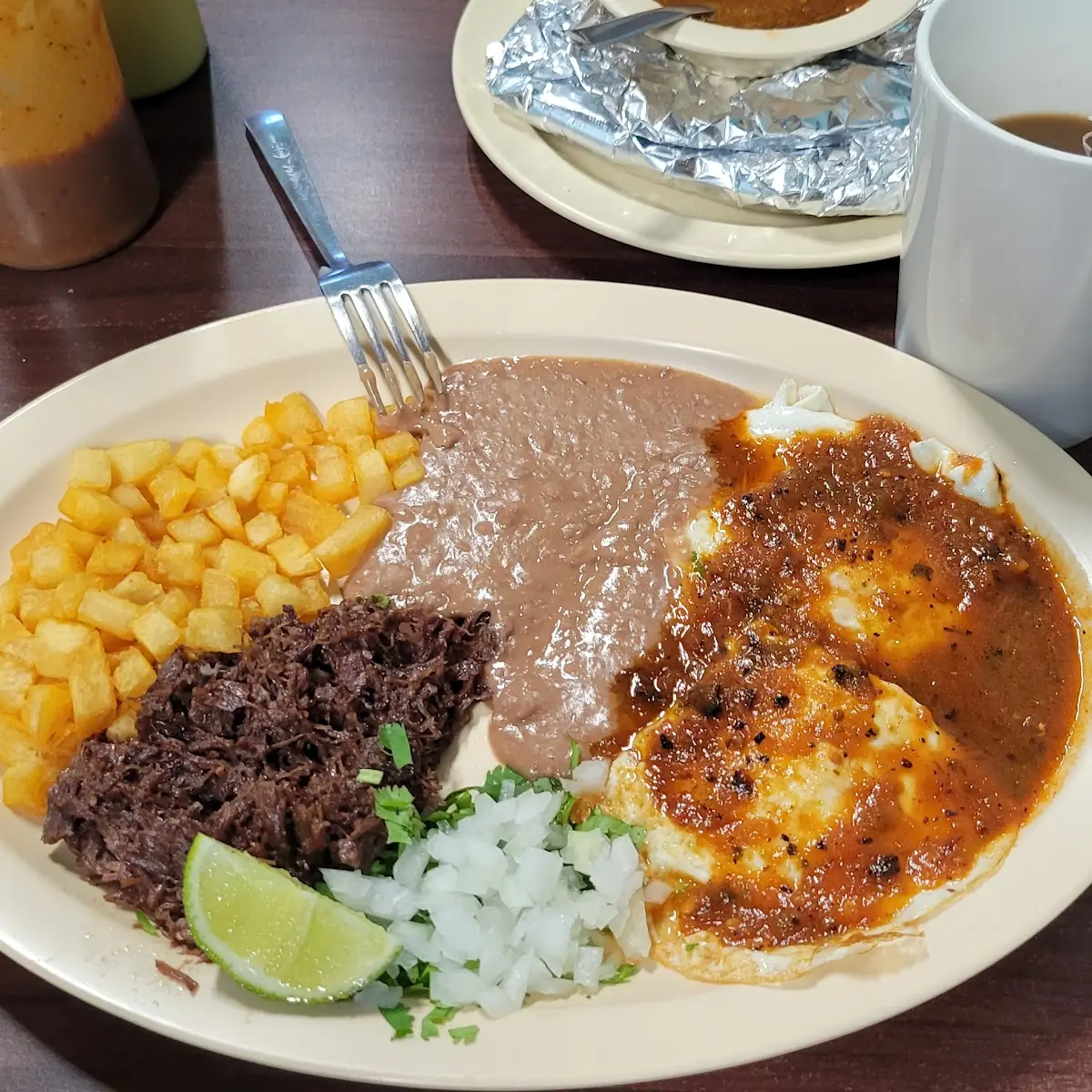 Huevos Rancheros Con Barbacoa