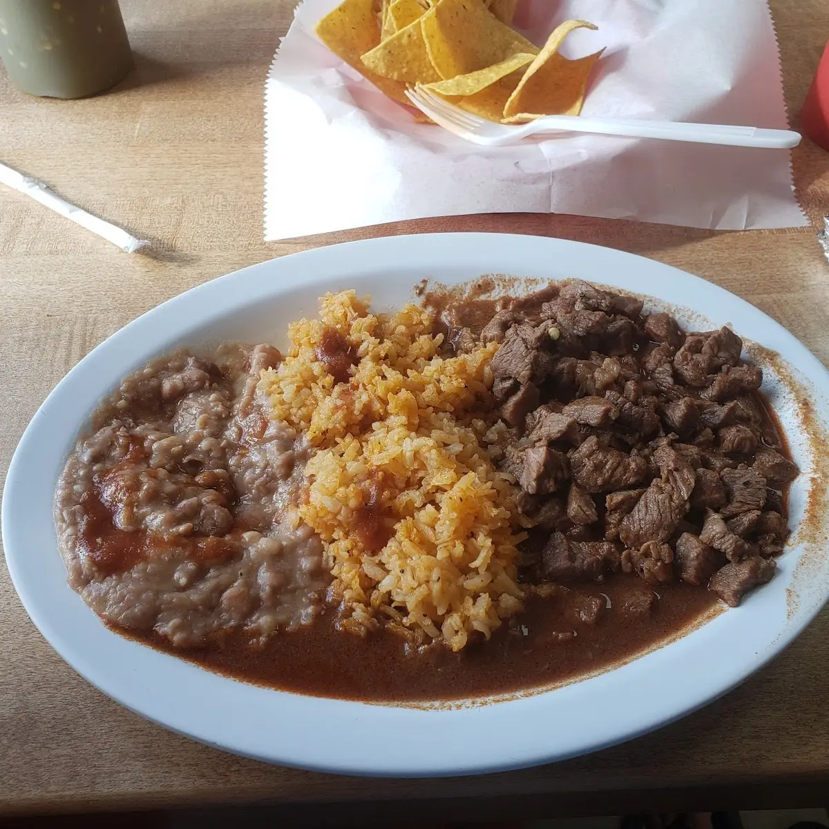 Carne Guisada Beef Stew Dinner