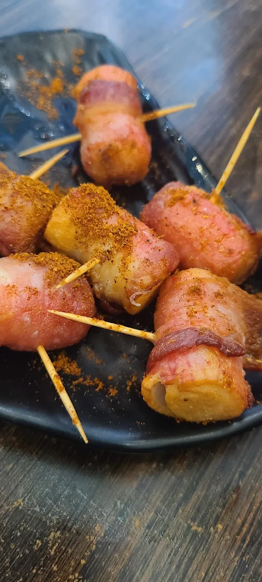Bacon Wrapped Scallops, Kinhao Sushi