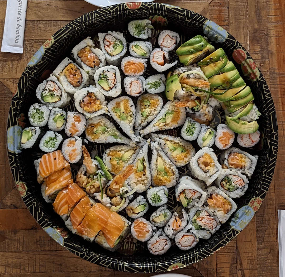 Roll Party Tray 60 pcs, Kinhao Sushi