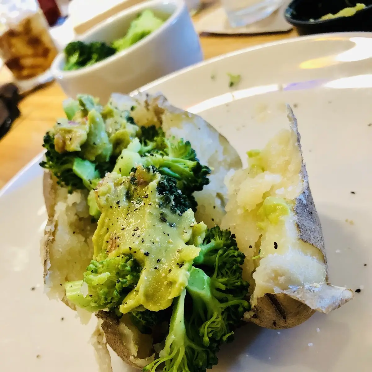 Broccoli Stuffed Baked Potato
