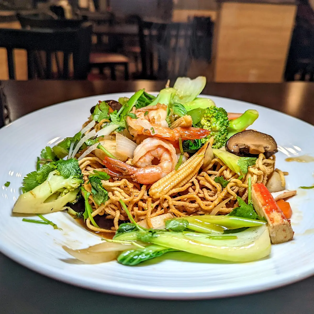 Seafood Pan Fried Crispy Noodles