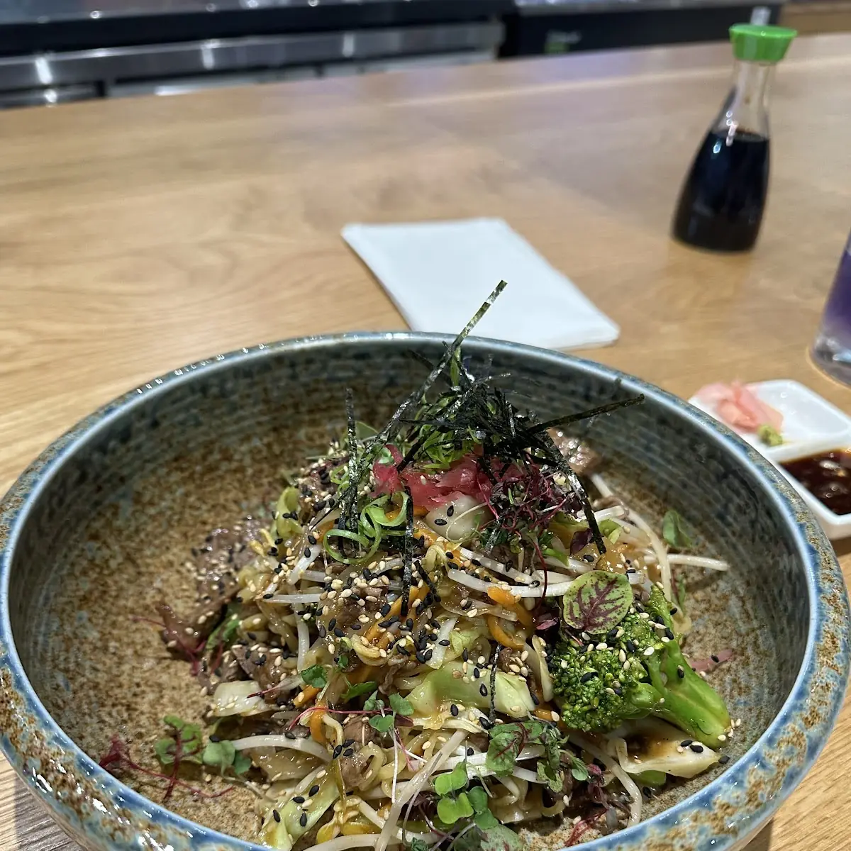 Teriyaki Chicken Rice Bowl with Drinks