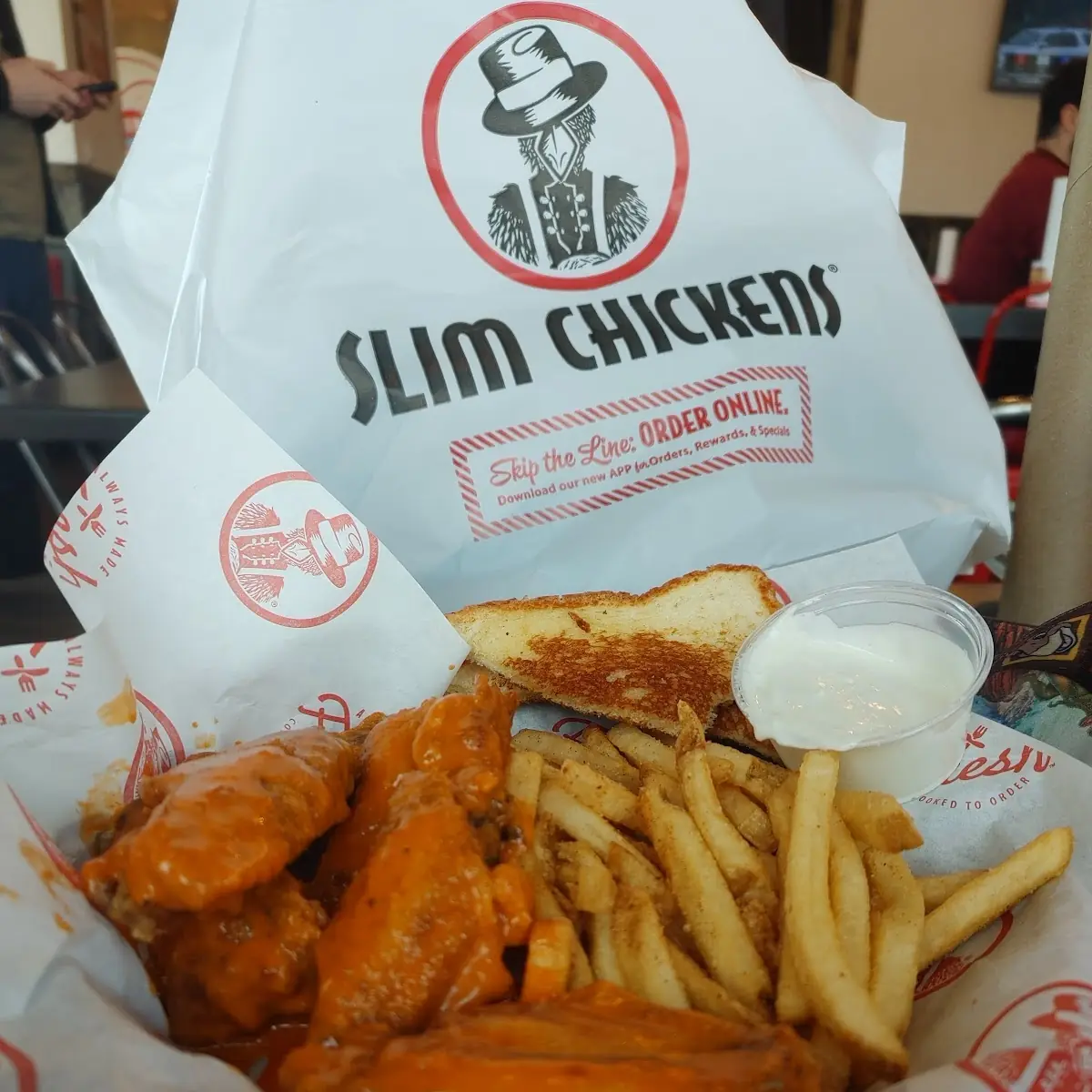Buffalo Wings and Fries