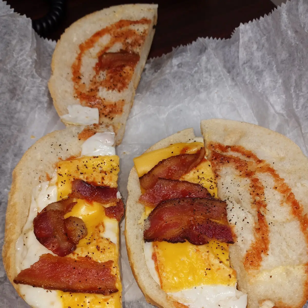 Bacon Sausage or Ham Egg & Cheese