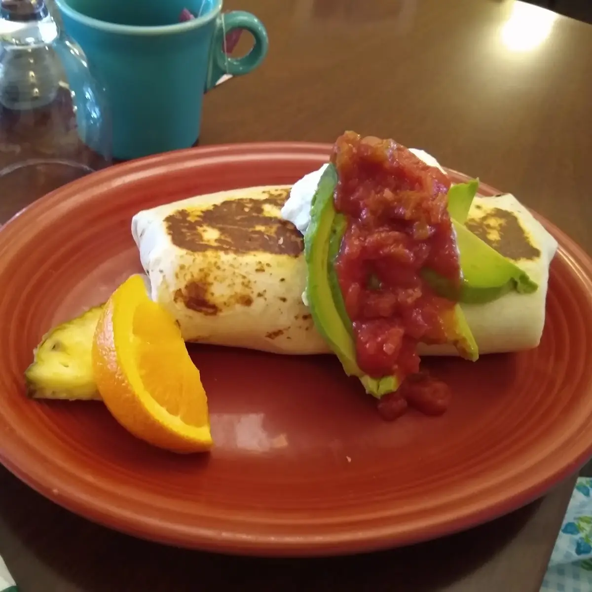 Chicken and Chorizo Breakfast Burrito