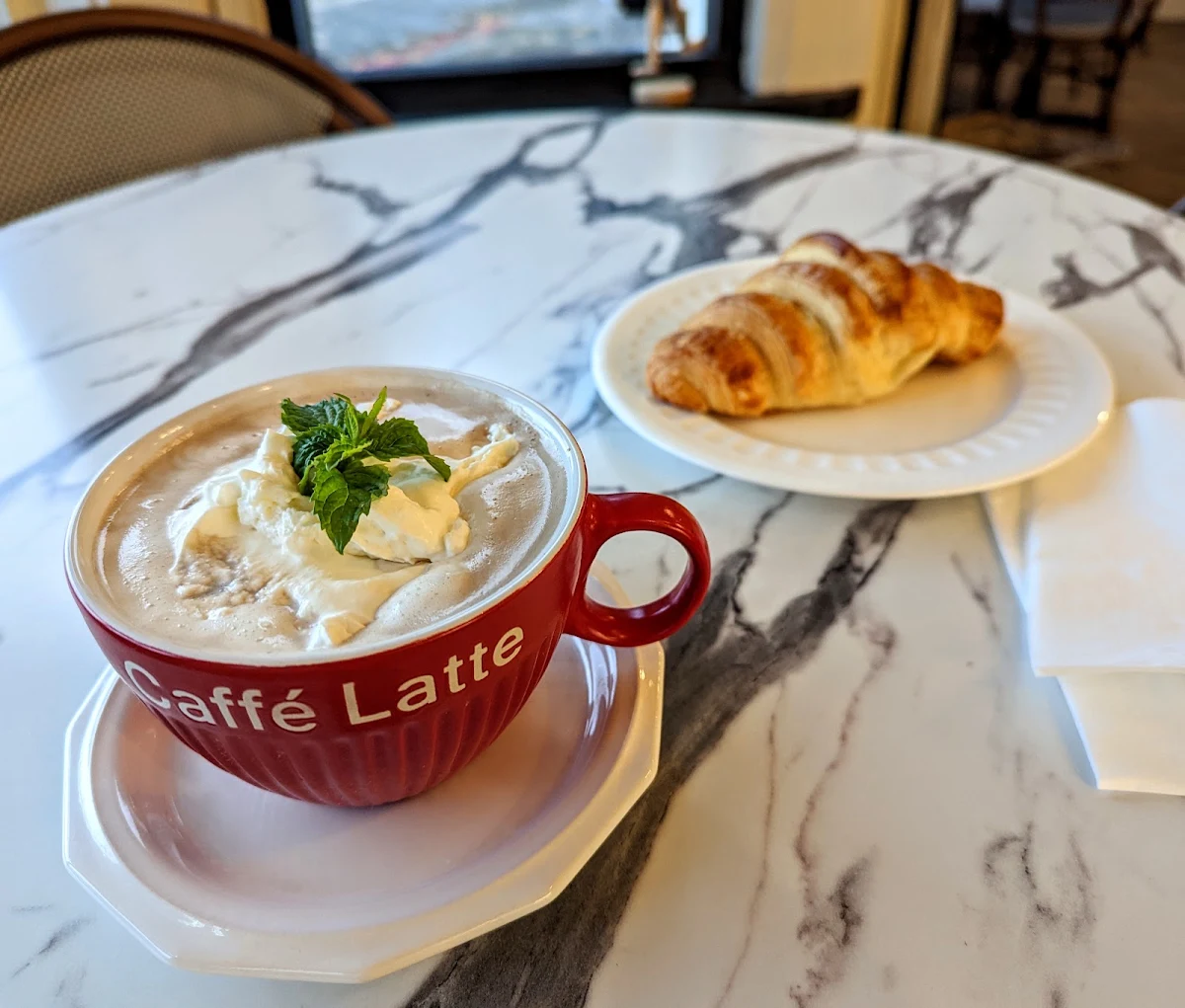 Peppermint Mocha Butter Croissant