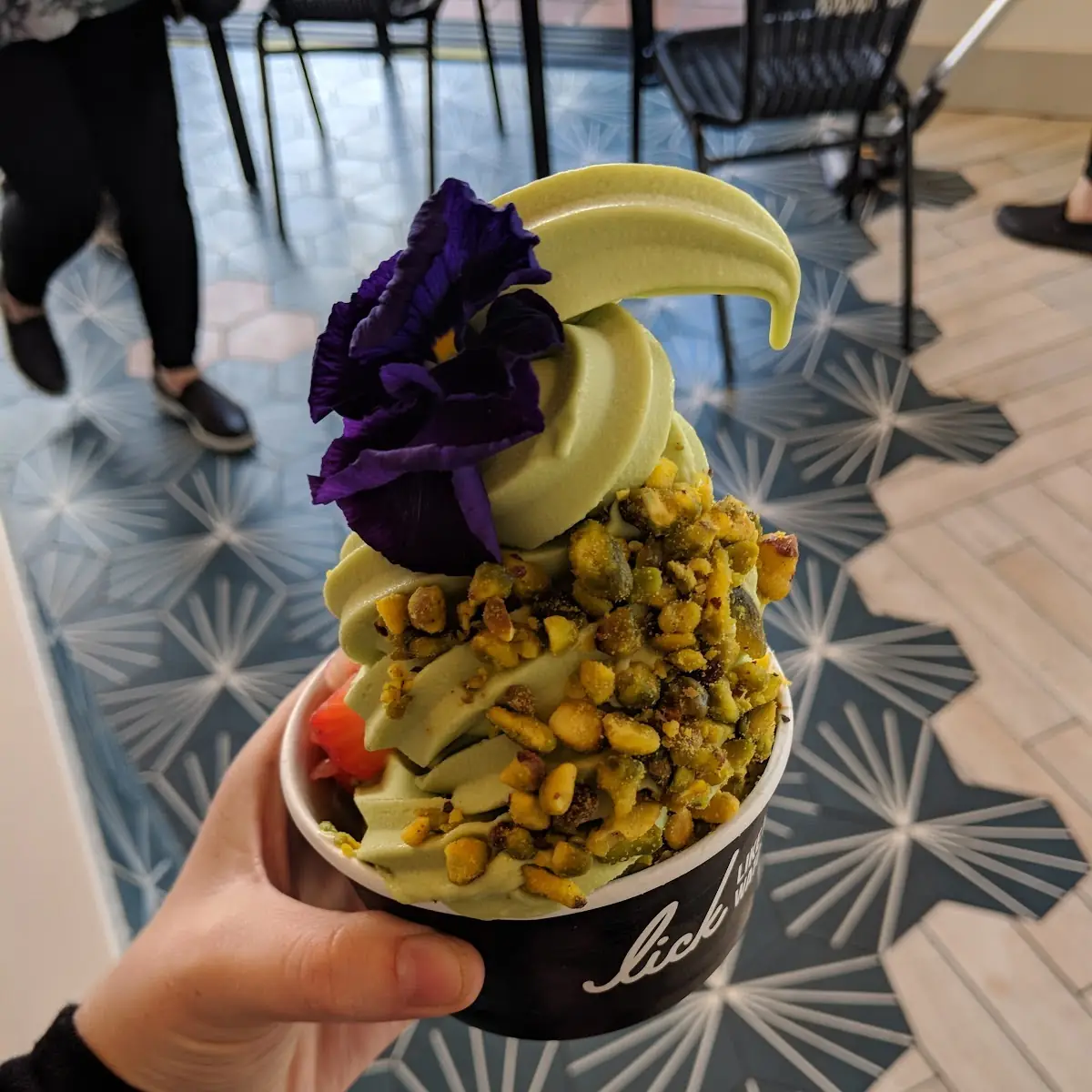 Vegan Matcha Soft Serve