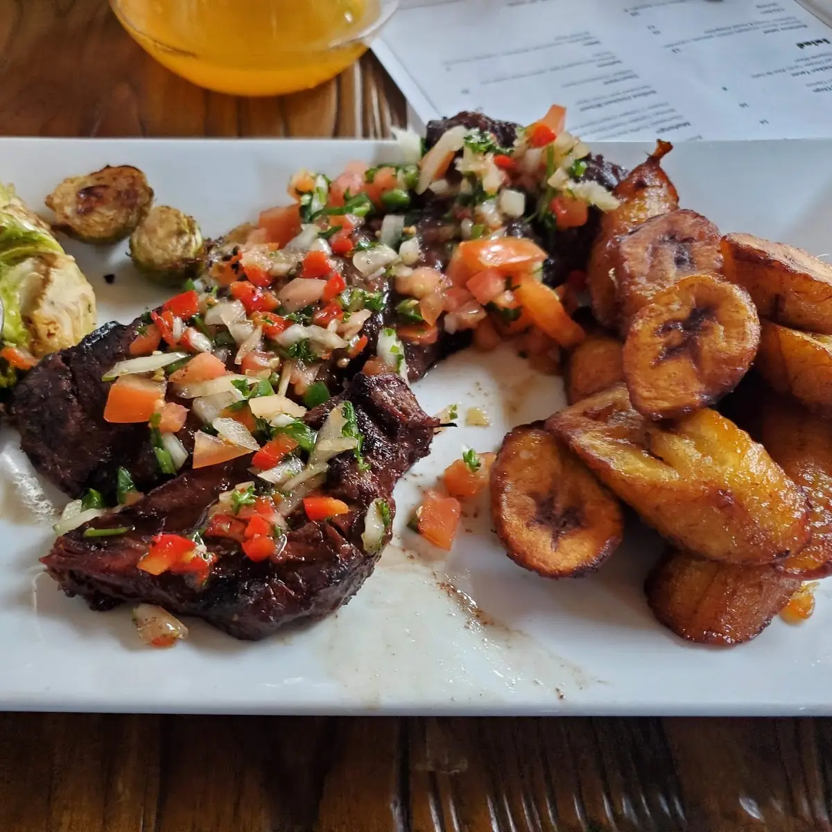 Churrasco Con Yuca Frita