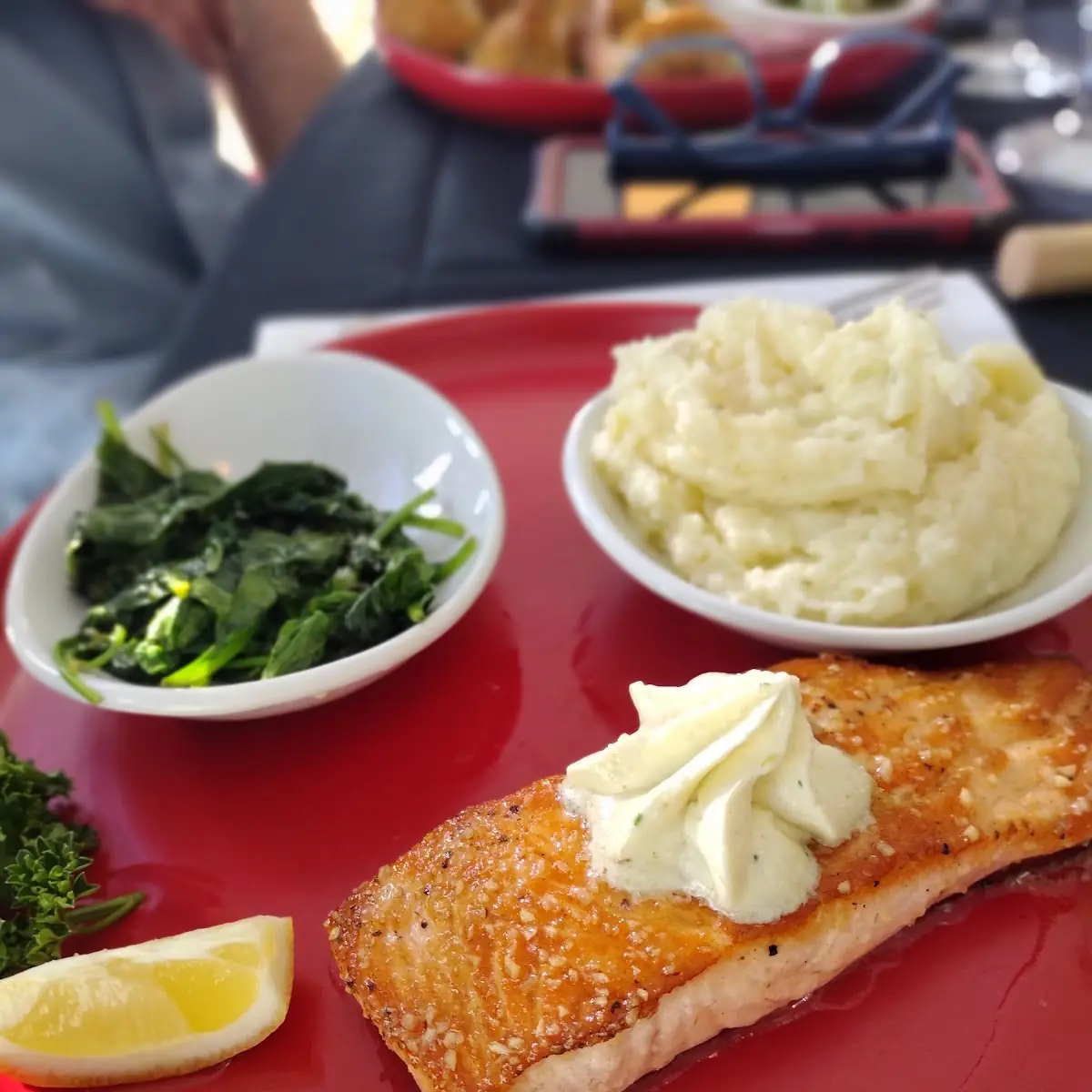 Garlic Seared Salmon
