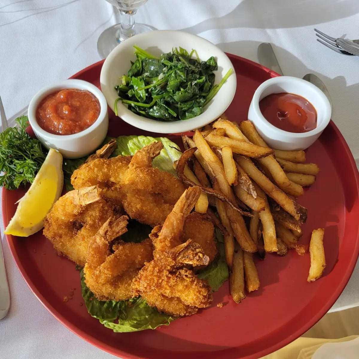 Golden Crispy Jumbo Fried Shrimp