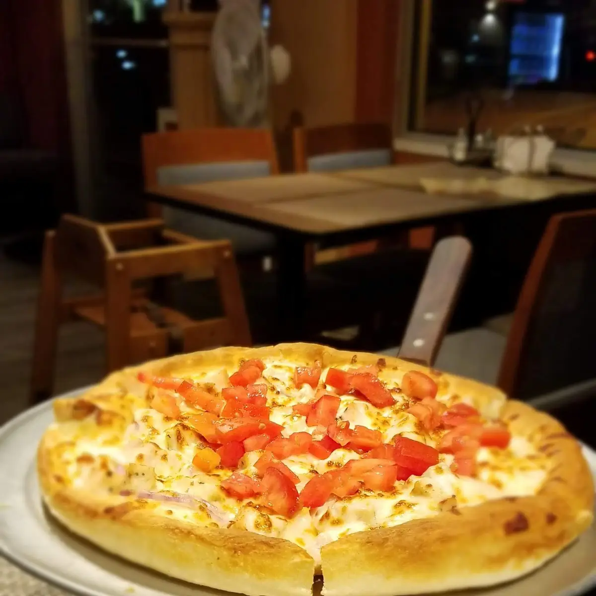 Chicken Alfredo Pizza