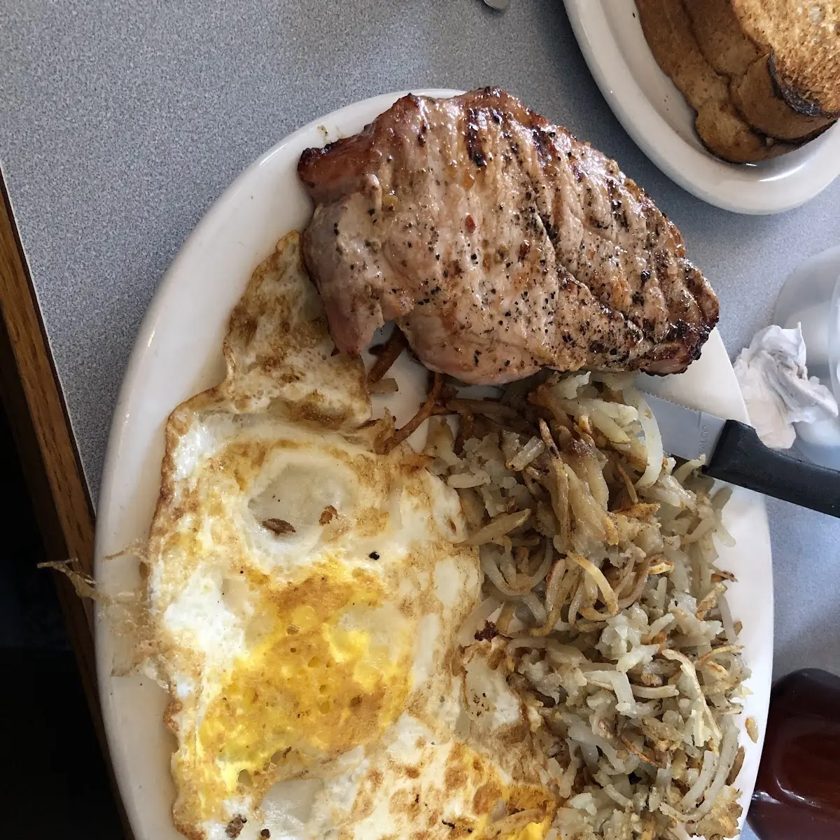 Pork Chop & Eggs