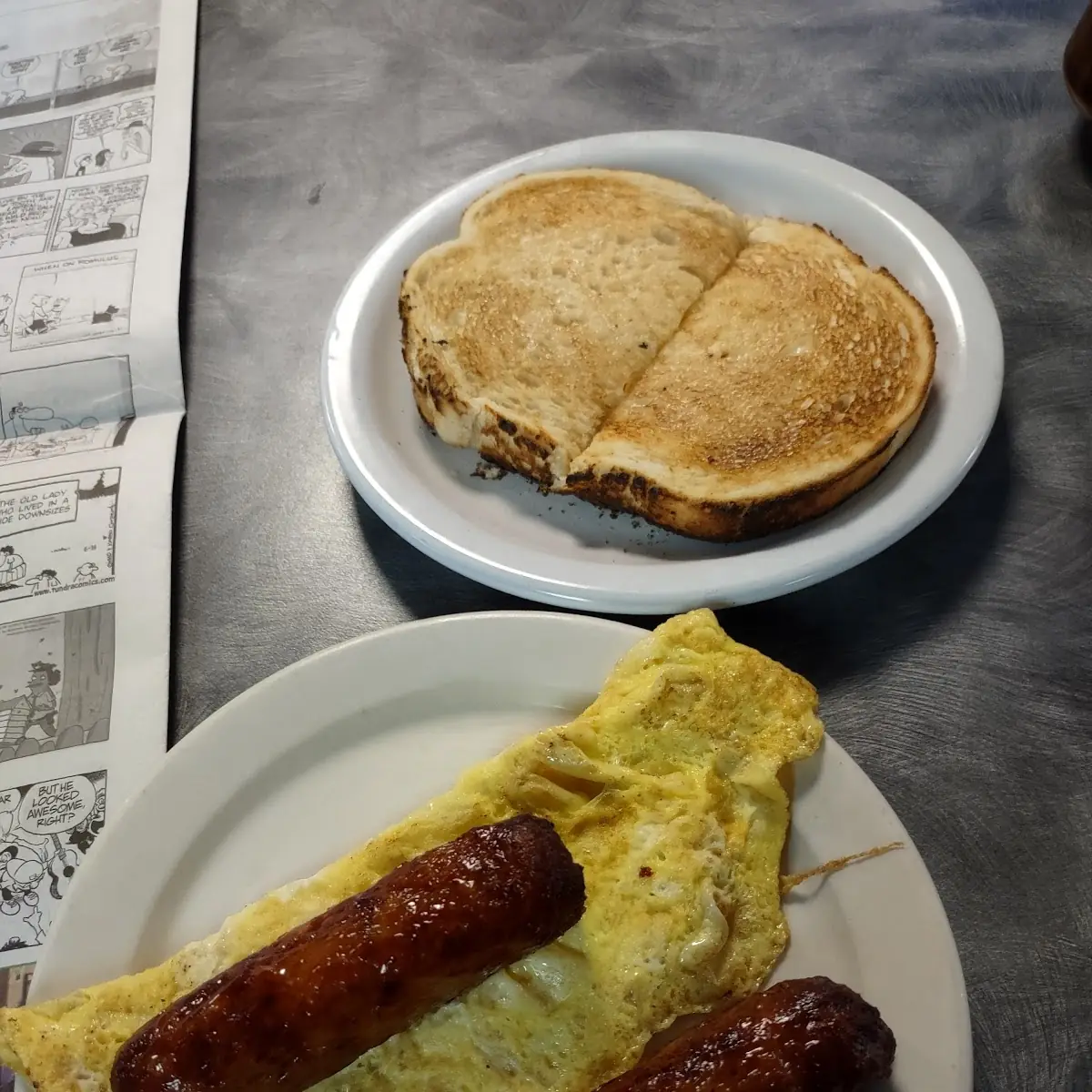 Sausage Egg and Toast