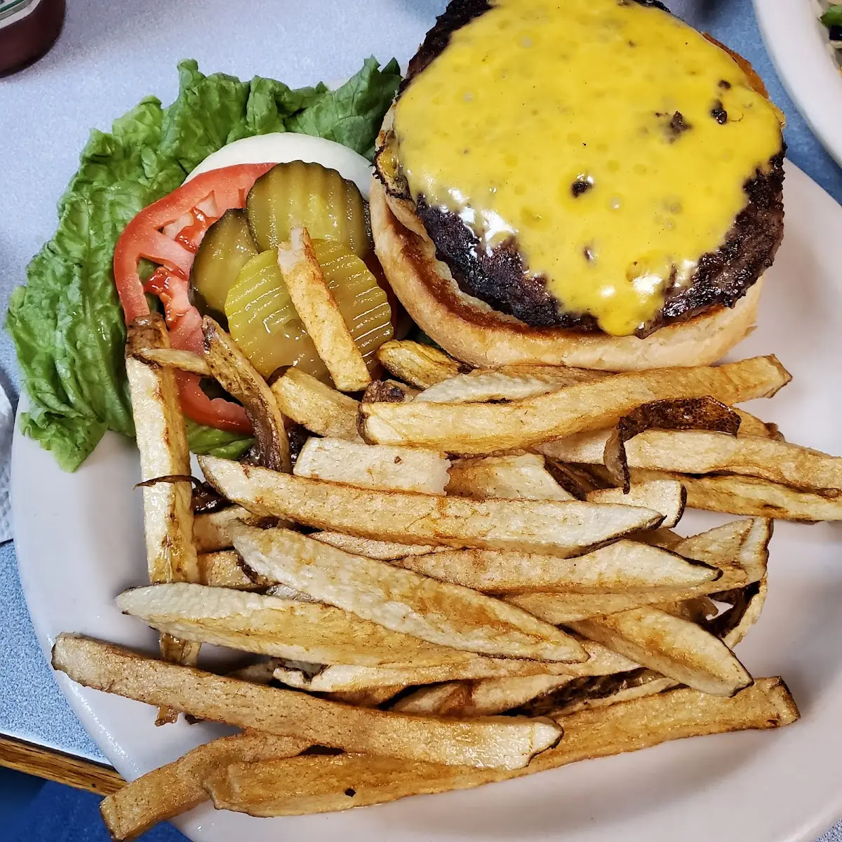 Single Cheeseburger and Fries