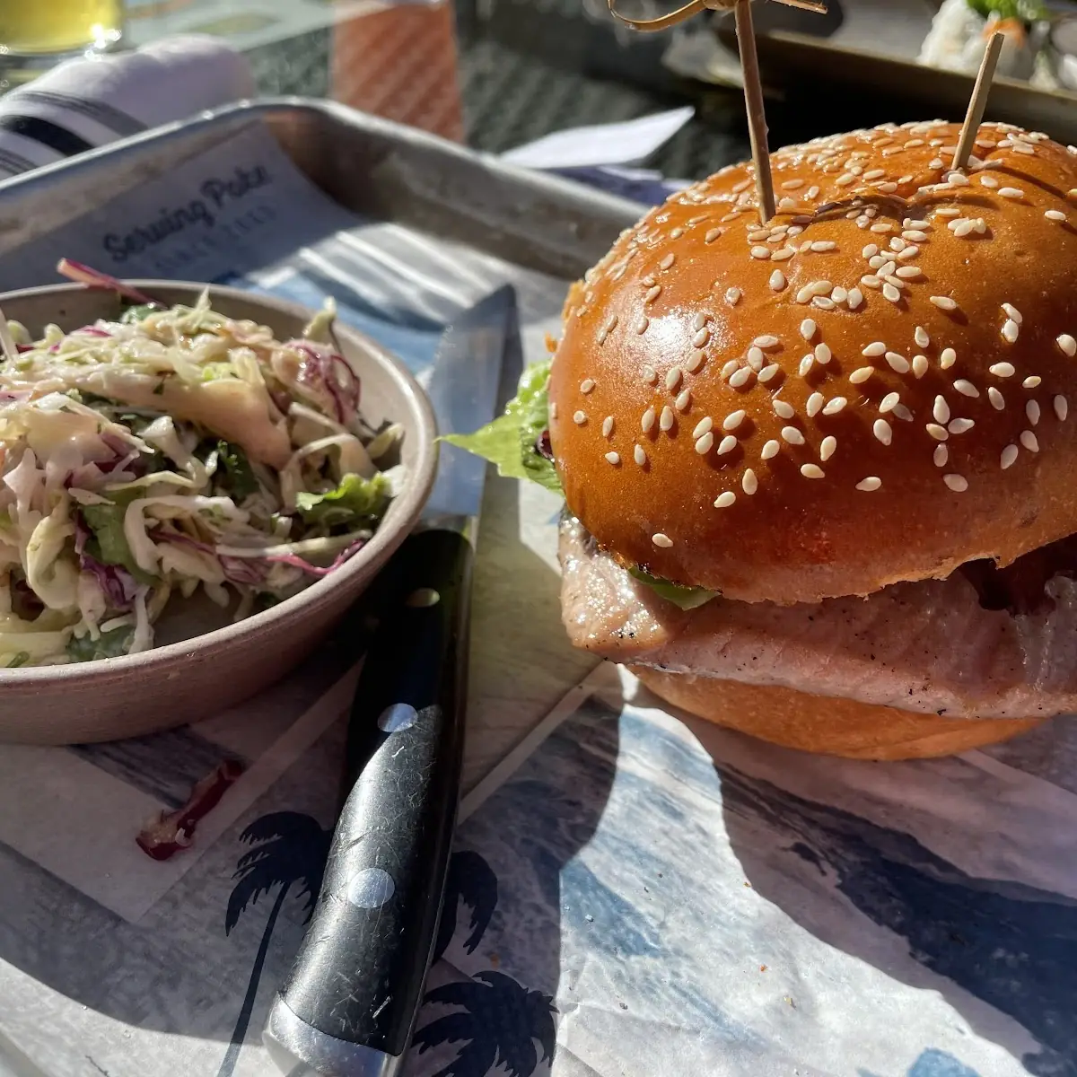 Seared Tuna Burger