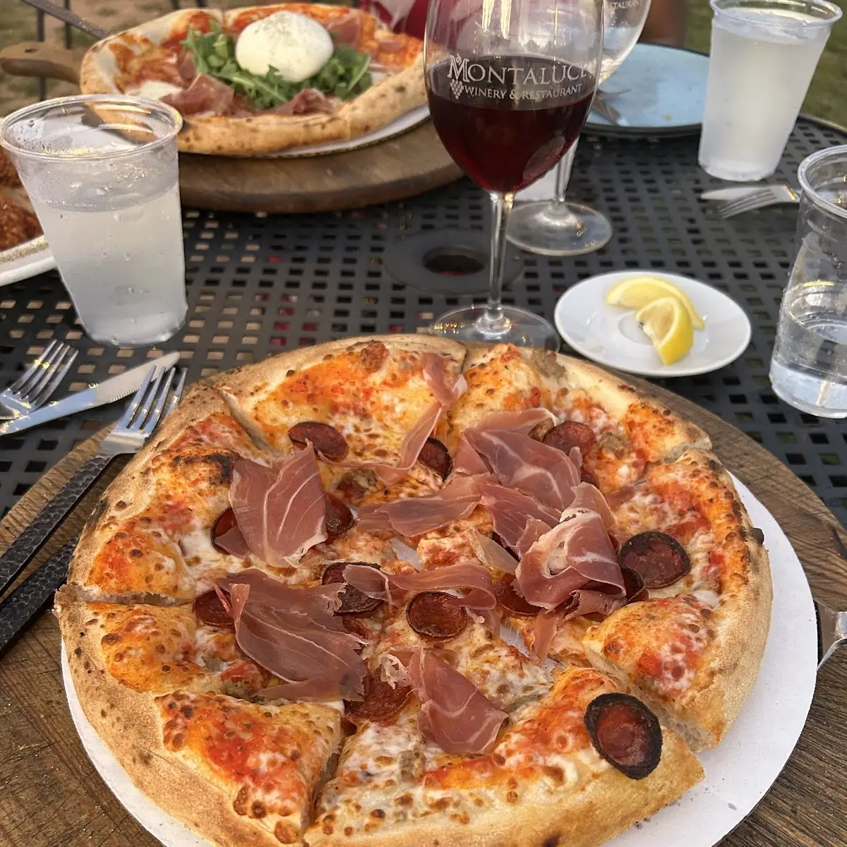 Prosciutto and Pepperoni Pizza