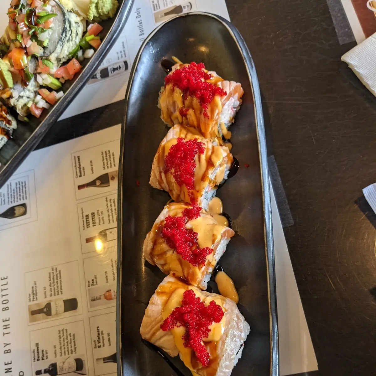 Seared Spicy Salmon Roll