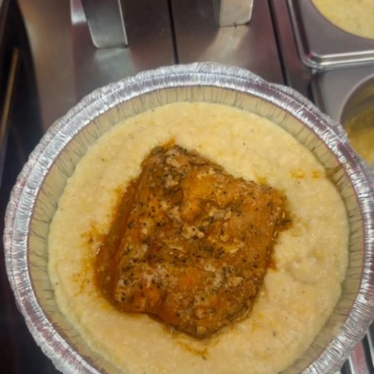 Fish & Cheese Grits