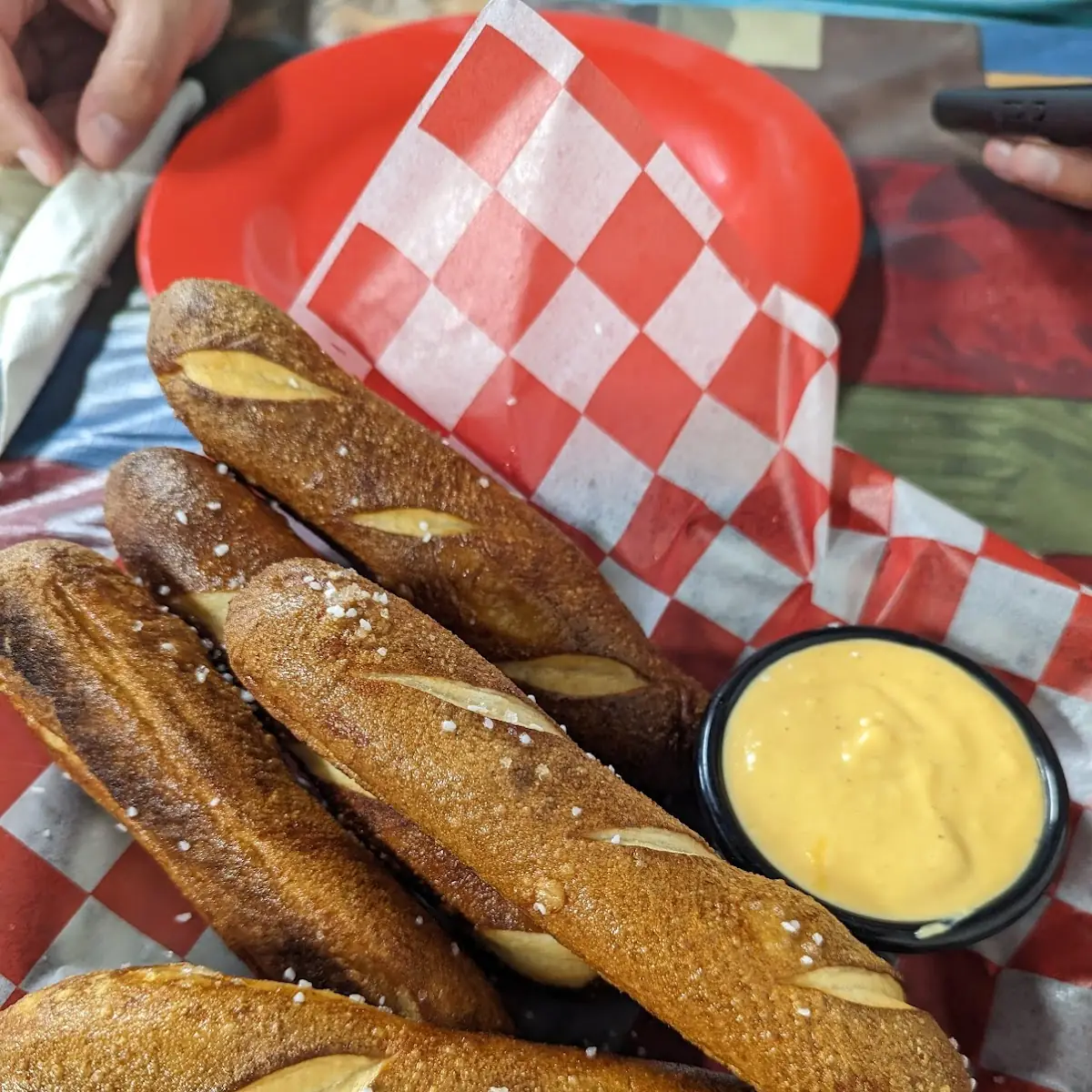 Pretzel Breadsticks with Beer Cheese