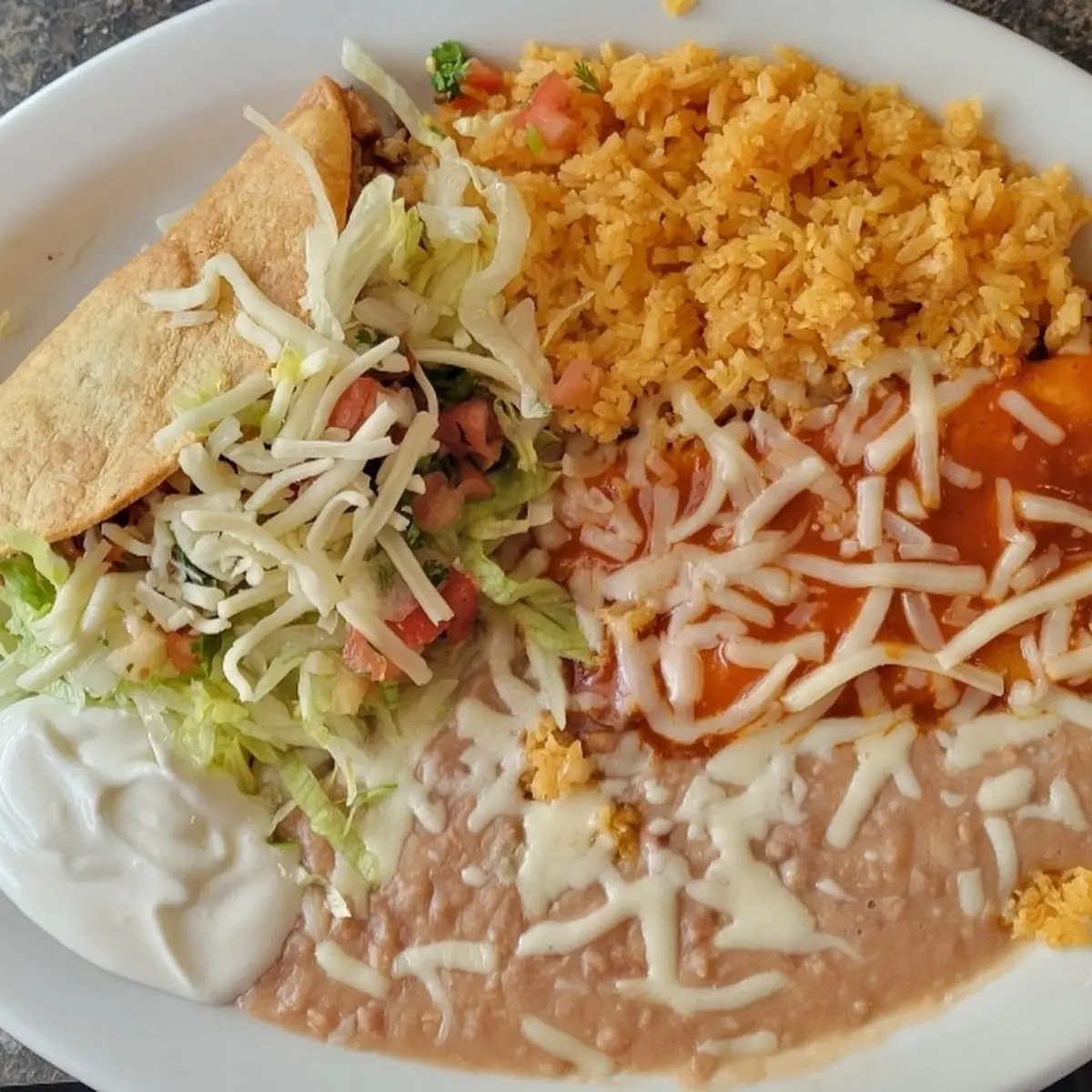 Refried Beans or Spanish Rice