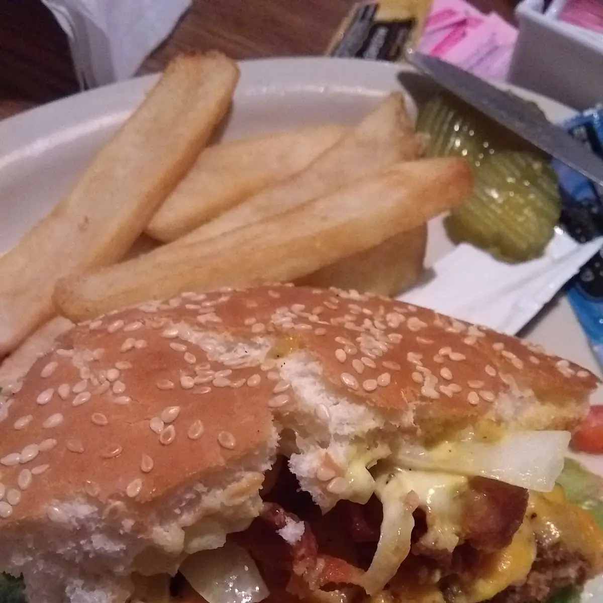 Bacon Cheeseburger with Fries