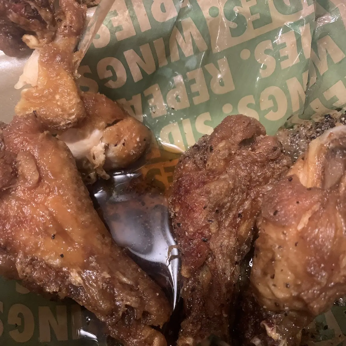 Lemon Pepper Wings and Fries