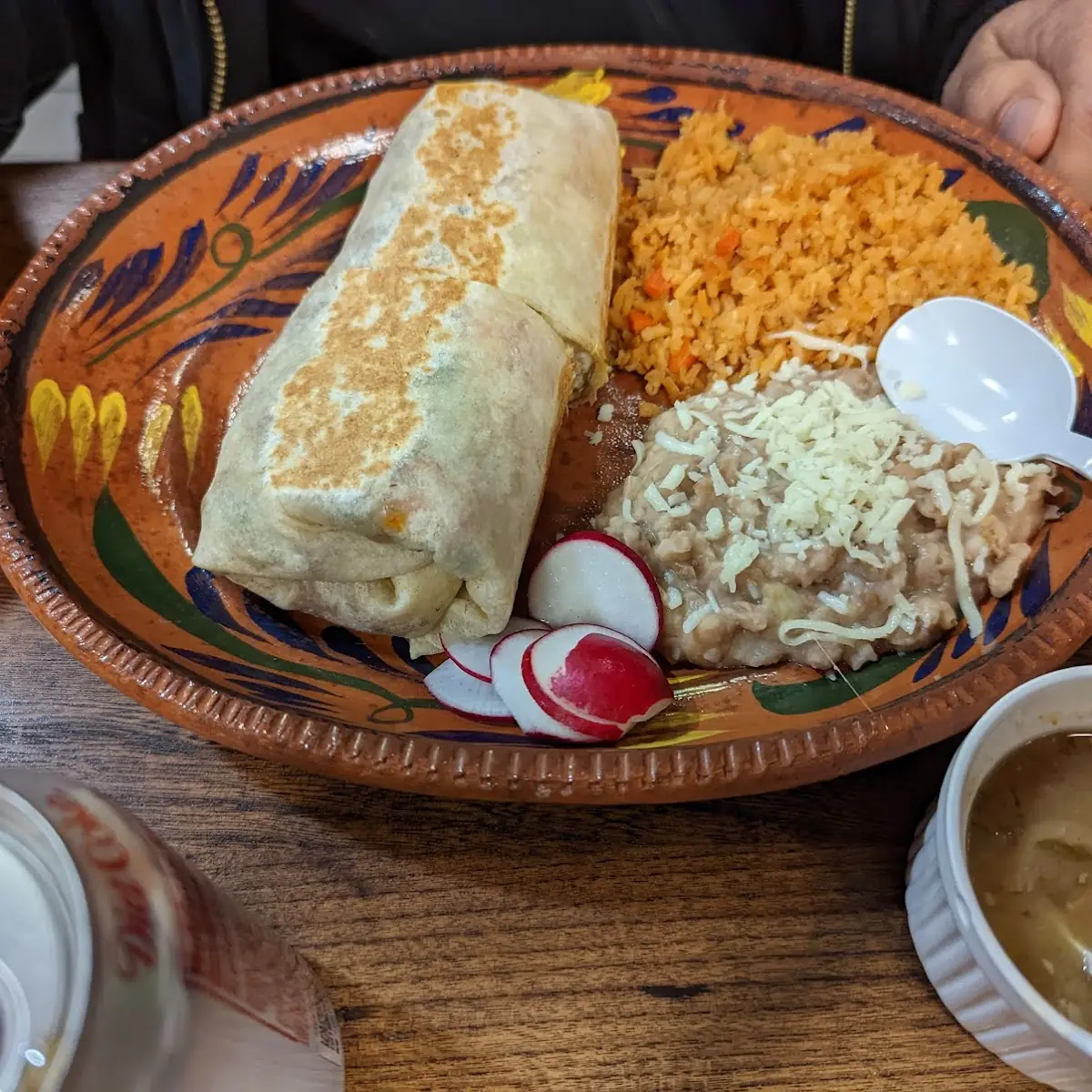 Carne Asada Burrito Plate
