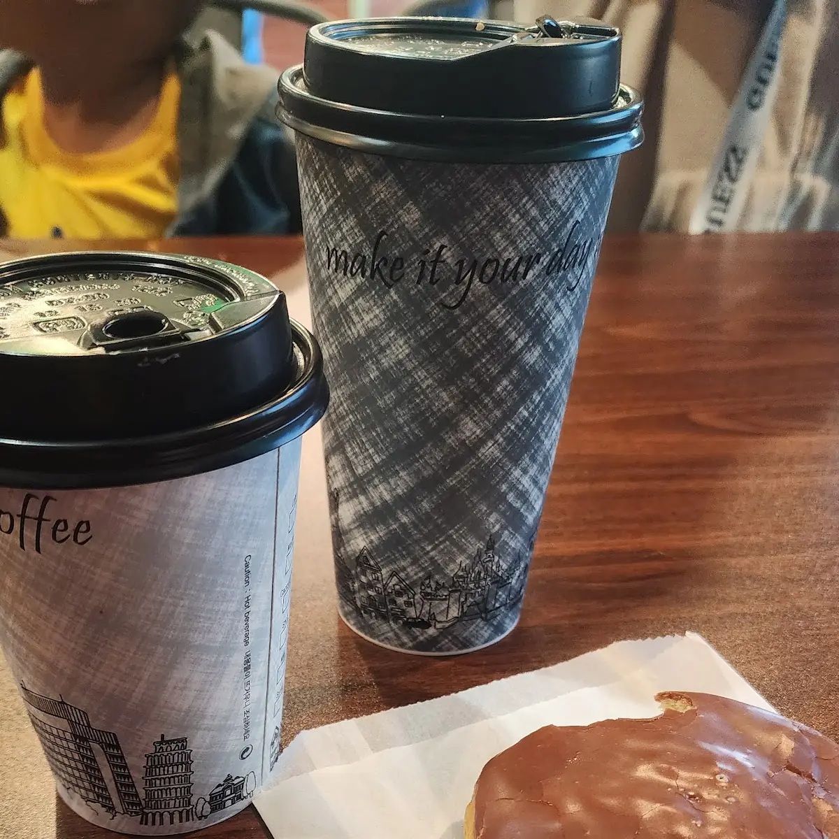Boston Cream and Hot Chocolate