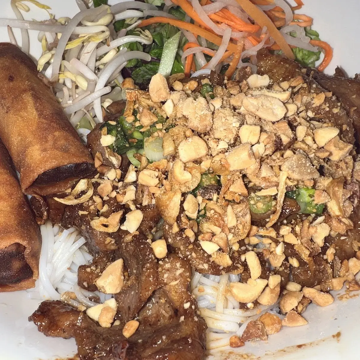 Thin Rice Noodle Combo Platter