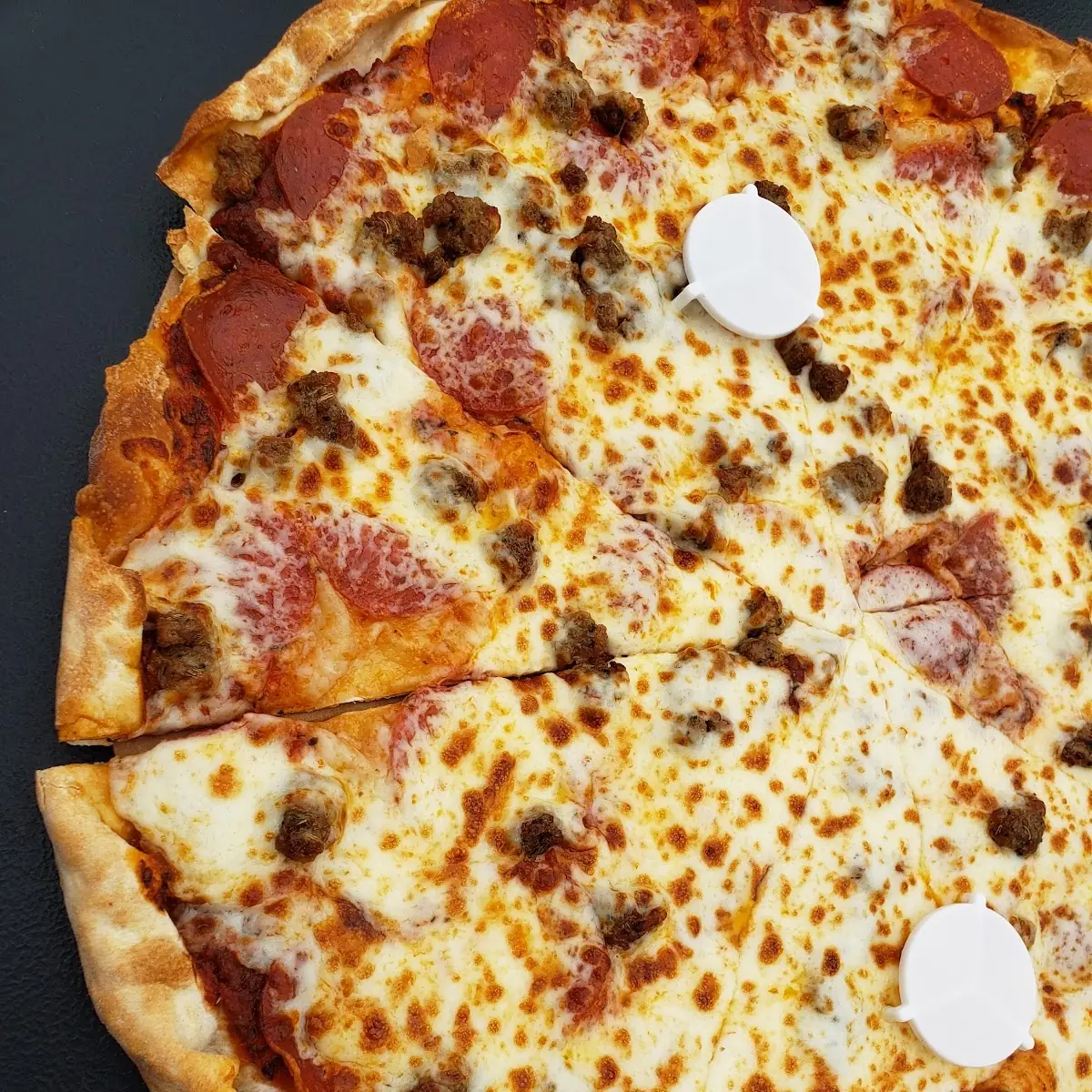 Dynamic Duo Sausage and Pepperoni Pizza