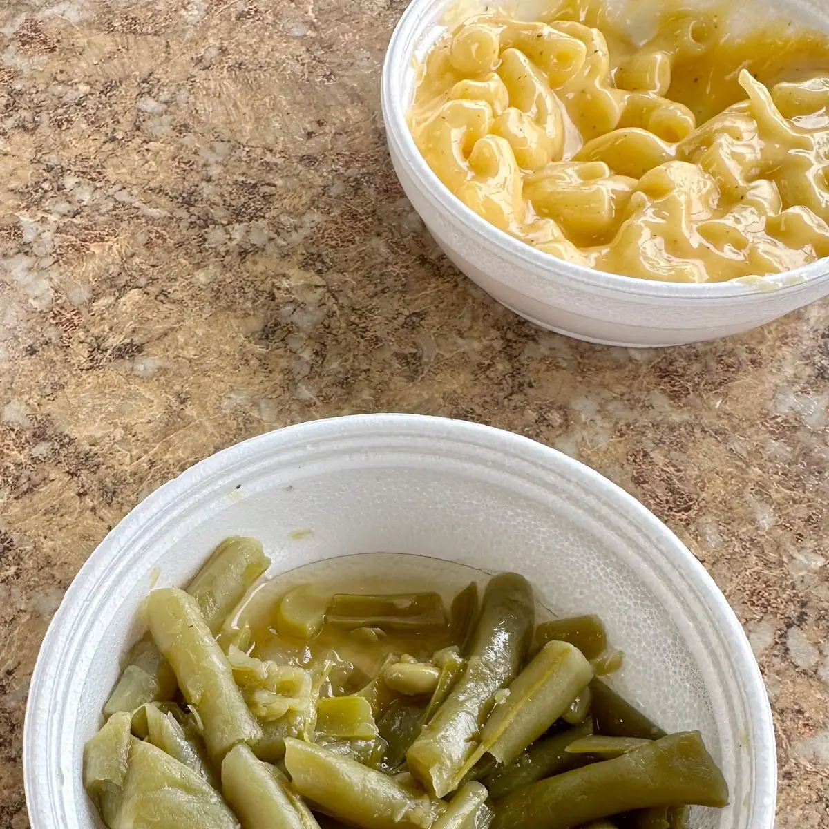 Green Beans Mac and Cheese