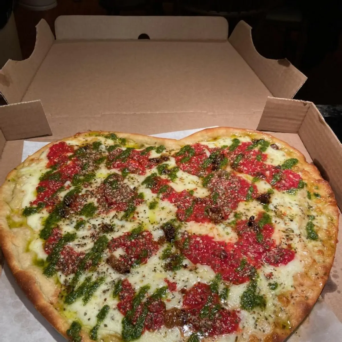 Heart Shaped Pizza