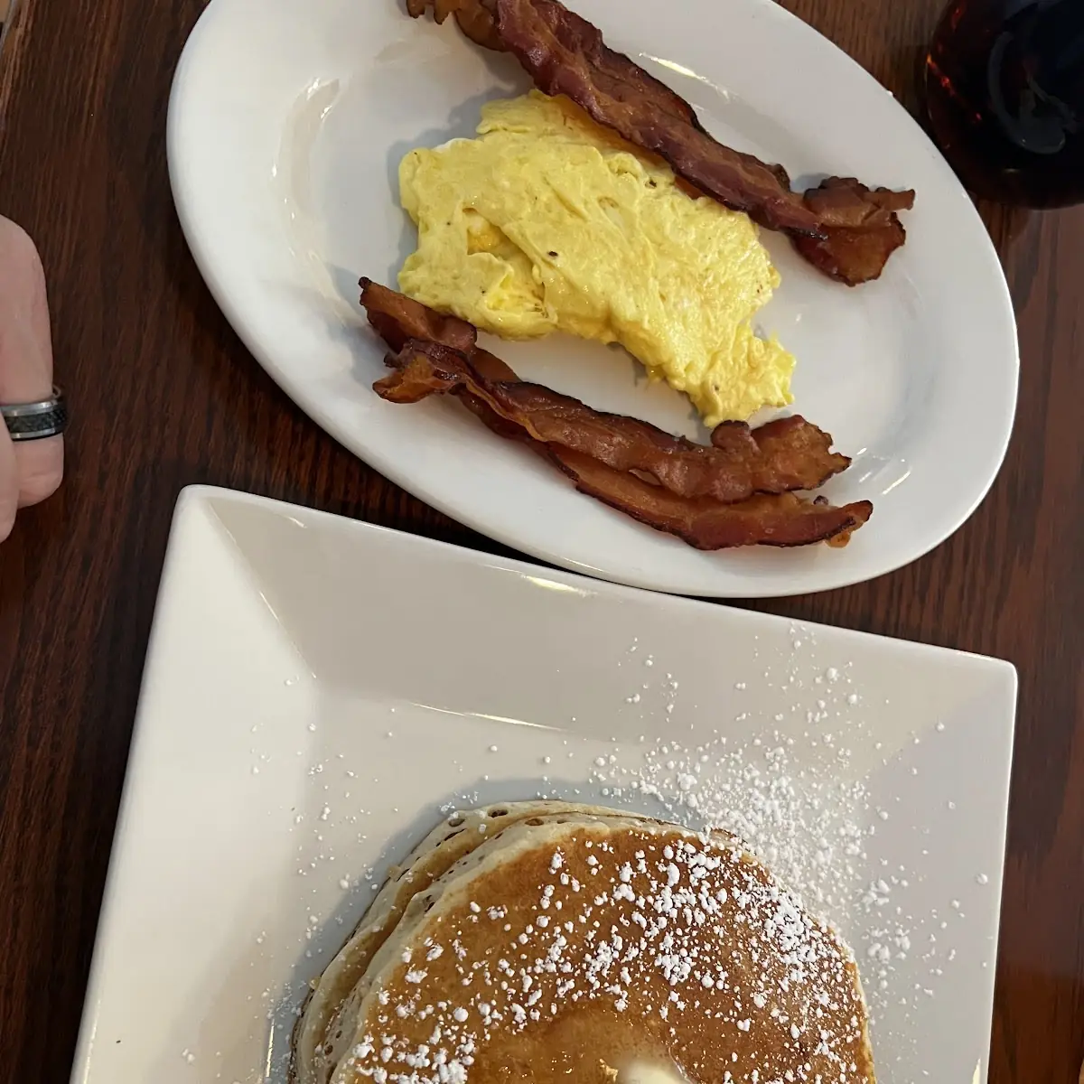 Pancake Bacon Eggs